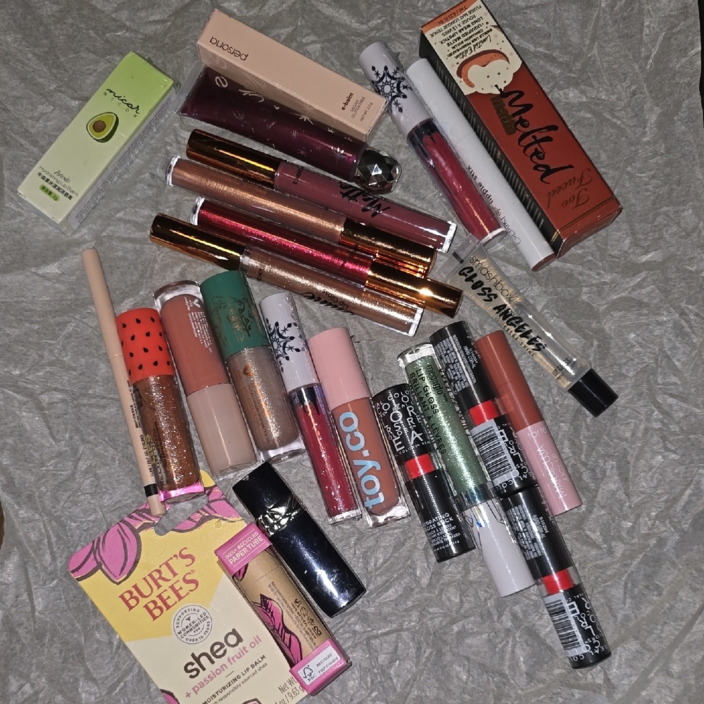 Assorted Lipstick and Lip Gloss Set Including Dior Disney Too Faced And MORE!!